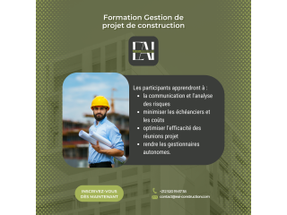 Formation - Gestion de projets de construction