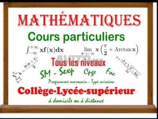 Soutien scolaire en maths et physique chimie à domicile